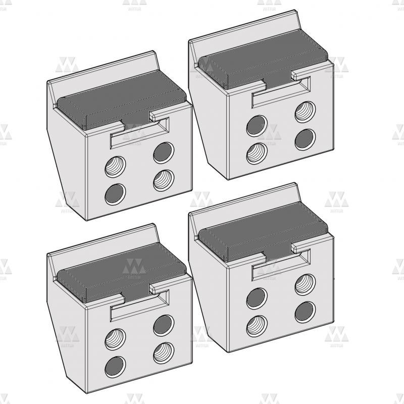 BL-B116AAEX | 1 X KIT CARRIAGE COUNTER GUIDE SHOE (2 LEFT AND 2 RIGHT)