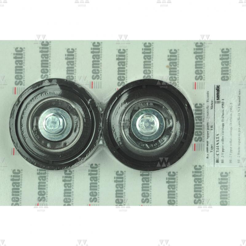 BL-C144AATA01 | 2 X UPPER ROLLER FOR CARRIAGE D.74MM (EXTERNAL), NYLON PA 66 CLADDED POLYURETHANE