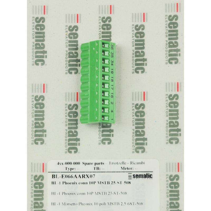 BL-E066AARX07 | 1 X 10P. PHOENIX CONNECTOR MSTB 2,5/10-ST-5,08